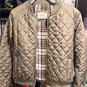 Ashley By 26 International Olive Quilted Jacket